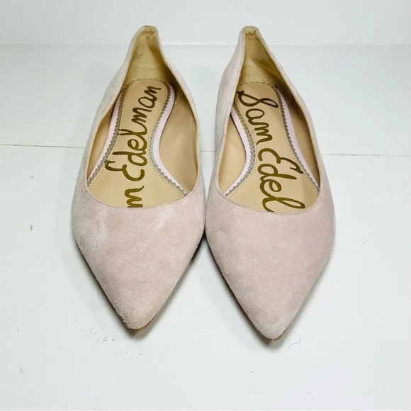 Sam Edelman Rae Women’s Ballet Flats Size 8M Pointed Toe Pink Suede. - Picture 5 of 12